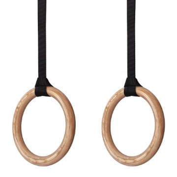 Poza cu Inele gimnastica din lemn, DY-PR-015, Dayu Fitness