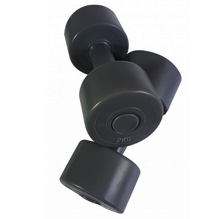 Set gantere 2×2 kg, negru, TheWay Fitness fitlife.ro